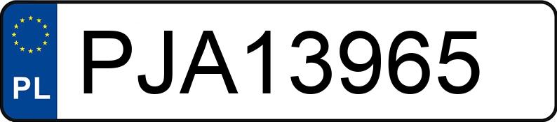 Numer rejestracyjny PJA 13965 posiada JAGUAR XF - PJA13965 Numer rejestracyjny PJA 13965 posiada JAGUAR XF - PJA13965