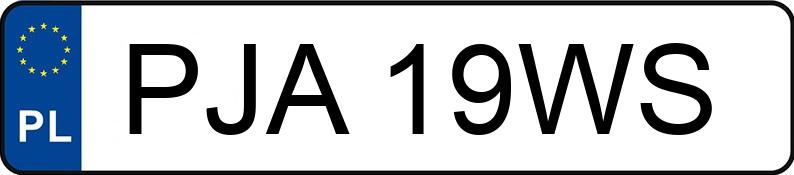 Numer rejestracyjny PJA 19WS posiada VOLKSWAGEN Golf V 3.2 MR`03 E4 R32 4MOTION - PJA19WS