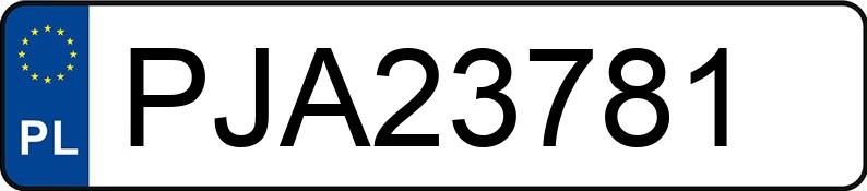 Numer rejestracyjny PJA 23781 posiada LEXUS NX300H - PJA23781