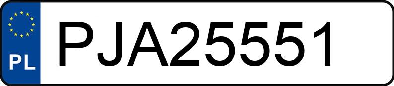 Numer rejestracyjny PJA 25551 posiada SEAT LEON - PJA25551