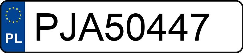 Numer rejestracyjny PJA 50447 posiada OPEL ASTRA - PJA50447