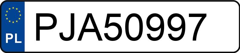 Numer rejestracyjny PJA 50997 posiada BMW 320 - PJA50997