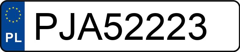 Numer rejestracyjny PJA 52223 posiada AUDI A6 2.0 TDi MR`15 E6 4G - PJA52223