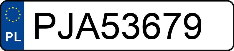 Numer rejestracyjny PJA 53679 posiada JAGUAR E-Pace 2.0 i4D MR`17 E6 E-Pace 2.0 i4D MR`17 E6 - PJA53679