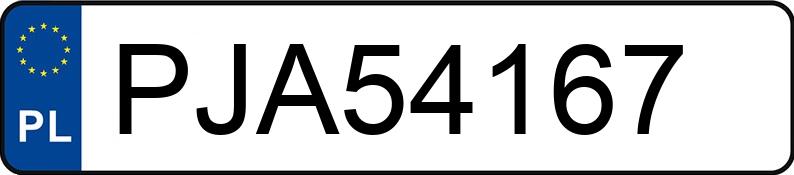 Numer rejestracyjny PJA 54167 posiada MERCEDES-BENZ CLA 200 - PJA54167
