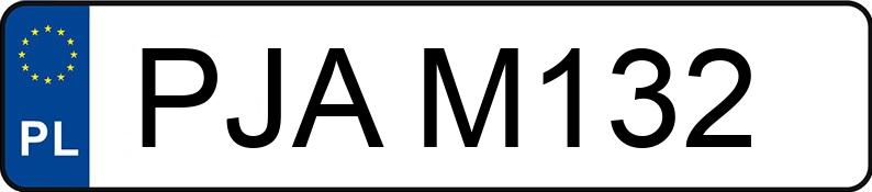 Numer rejestracyjny PJA M132 posiada FIAT 126 ELX 650 KAT - PJAM132 Numer rejestracyjny PJA M132 posiada FIAT 126 ELX 650 KAT - PJAM132
