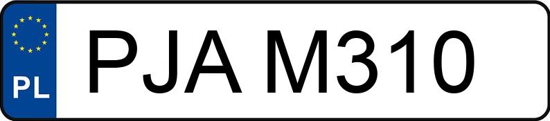 Numer rejestracyjny PJA M310 posiada VOLVO 850 - PJAM310 Numer rejestracyjny PJA M310 posiada VOLVO 850 - PJAM310
