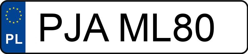 Numer rejestracyjny PJA ML80 posiada DODGE CALIBER - PJAML80