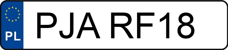 Numer rejestracyjny PJA RF18 posiada TOYOTA AURIS - PJARF18