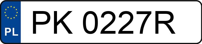 Numer rejestracyjny PK 0227R posiada BMW M 3 3.0 MR`16 E6 F80 M 3 3.0 MR`16 E6 F80 - PK0227R