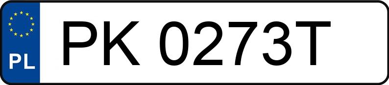 Numer rejestracyjny PK 0273T posiada SKODA OCTAVIA - PK0273T