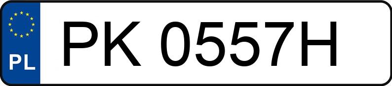 Numer rejestracyjny PK 0557H posiada OPEL ZAFIRA - PK0557H