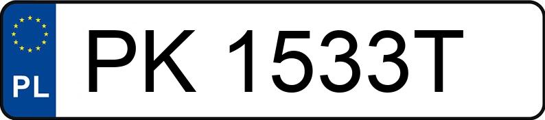 Numer rejestracyjny PK 1533T posiada RENAULT KANGOO - PK1533T Numer rejestracyjny PK 1533T posiada RENAULT KANGOO - PK1533T