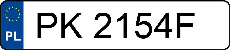Numer rejestracyjny PK 2154F posiada CITROEN C5 - PK2154F
