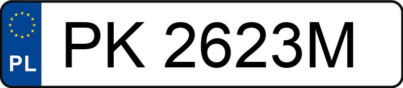 Numer rejestracyjny PK 2623M posiada AUDI A6 Avant Quattro 3.0 TDi MR`04 E3 4F A6 Avant Quattro 3.0 TDi MR`04 E3 4F - PK2623M