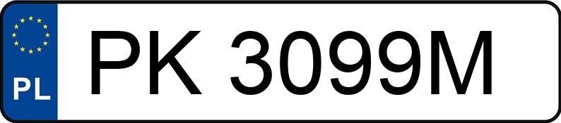 Numer rejestracyjny PK 3099M posiada CITROEN C3 PICASSO - PK3099M