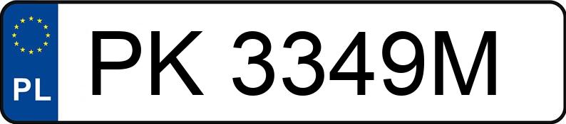 Numer rejestracyjny PK 3349M posiada BMW 530D - PK3349M