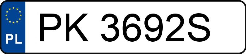 Numer rejestracyjny PK 3692S posiada AUDI A3 - PK3692S Numer rejestracyjny PK 3692S posiada AUDI A3 - PK3692S