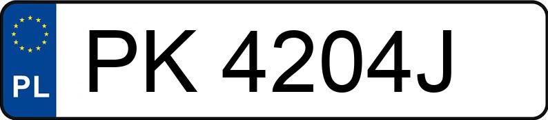 Numer rejestracyjny PK 4204J posiada VOLKSWAGEN TIGUAN - PK4204J