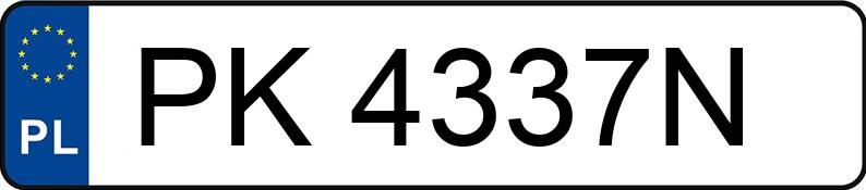 Numer rejestracyjny PK 4337N posiada VOLKSWAGEN Scirocco 1.4 MR`08 E5 Scirocco 1.4 MR`08 E5 - PK4337N