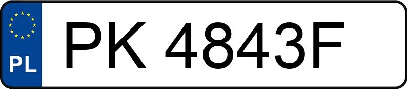 Numer rejestracyjny PK 4843F posiada KIA RIO - PK4843F Numer rejestracyjny PK 4843F posiada KIA RIO - PK4843F