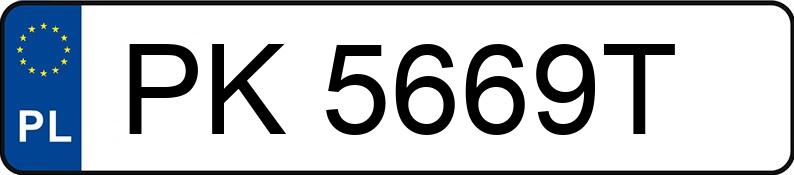 Numer rejestracyjny PK 5669T posiada MERCEDES-BENZ SPRINTER - PK5669T