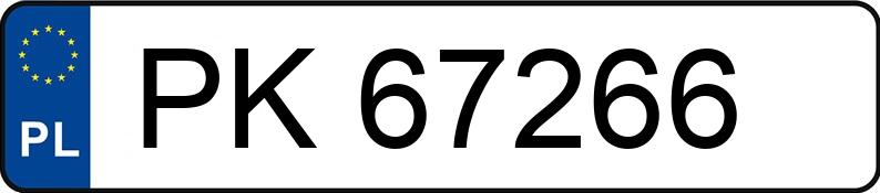 Numer rejestracyjny PK 67266 posiada CITROEN C5 1.6 HDI MR`05 E4 Impress - PK67266