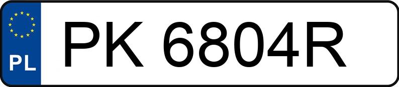 Numer rejestracyjny PK 6804R posiada BMW 535 - PK6804R