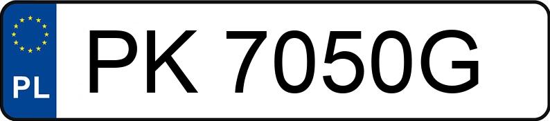 Numer rejestracyjny PK 7050G posiada AUDI A3 - PK7050G Numer rejestracyjny PK 7050G posiada AUDI A3 - PK7050G
