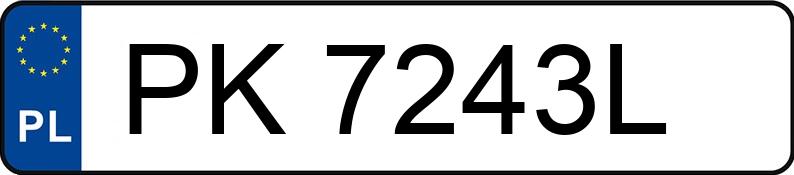 Numer rejestracyjny PK 7243L posiada SKODA SCALA - PK7243L Numer rejestracyjny PK 7243L posiada SKODA SCALA - PK7243L