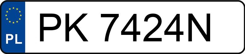 Numer rejestracyjny PK 7424N posiada ETRUSCO T6.9 SF WF - PK7424N Numer rejestracyjny PK 7424N posiada ETRUSCO T6.9 SF WF - PK7424N