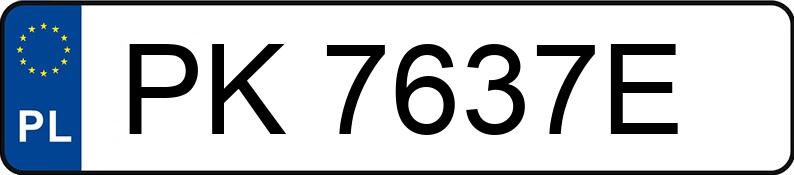 Numer rejestracyjny PK 7637E posiada TOYOTA Auris Diesel MR`13 E5 Red - PK7637E