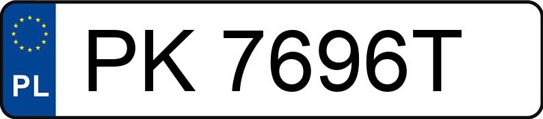 Numer rejestracyjny PK 7696T posiada SKODA SUPERB - PK7696T