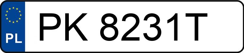 Numer rejestracyjny PK 8231T posiada OPEL ASTRA - PK8231T