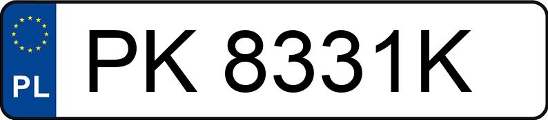 Numer rejestracyjny PK 8331K posiada AUDI RS 5 COUPE - PK8331K