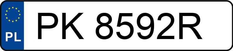 Numer rejestracyjny PK 8592R posiada VOLKSWAGEN Golf IV 1.8 MR`97 GTI Turbo - PK8592R