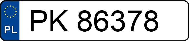 Numer rejestracyjny PK 86378 posiada PEUGEOT 307 HDI - PK86378