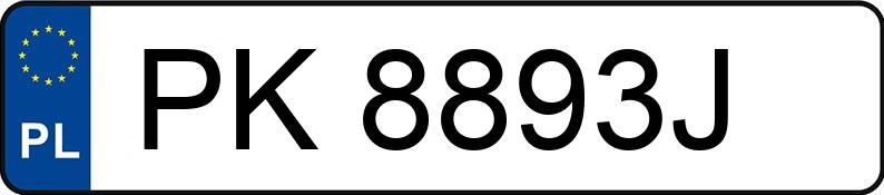 Numer rejestracyjny PK 8893J posiada SKODA OCTAVIA - PK8893J