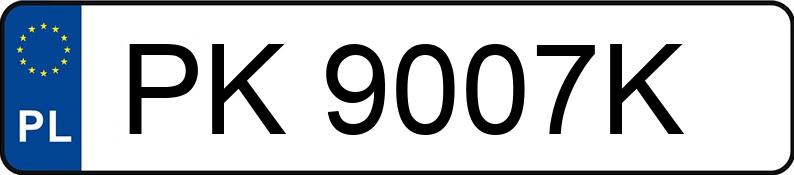 Numer rejestracyjny PK 9007K posiada MERCEDES-BENZ A 200 MR`18 E6 177 AMG - PK9007K