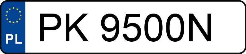 Numer rejestracyjny PK 9500N posiada MERCEDES-BENZ SPRINTER - PK9500N