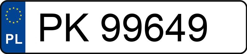 Numer rejestracyjny PK 99649 posiada BRENDERUP 02 - PK99649