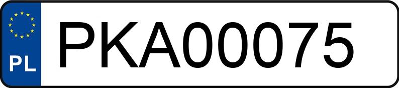 Numer rejestracyjny PKA 00075 posiada RENAULT Scenic RX4 1.9 DCI MR`00 E3 Scenic RX4 1.9 DCI MR`00 E3 - PKA00075