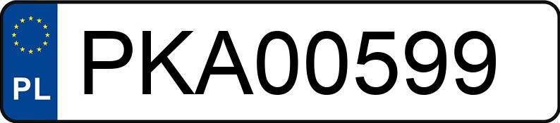 Numer rejestracyjny PKA 00599 posiada PEUGEOT PARTNER - PKA00599