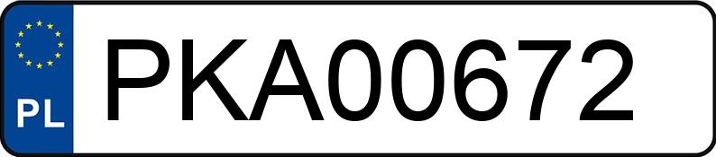 Numer rejestracyjny PKA 00672 posiada MERCEDES-BENZ C 200 4MATIC 204 K - PKA00672