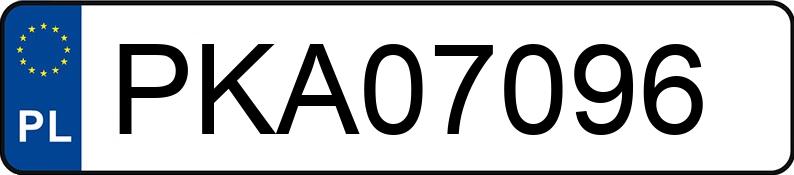 Numer rejestracyjny PKA 07096 posiada KIA SPORTAGE - PKA07096