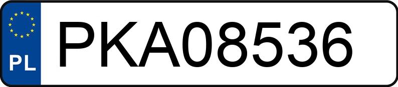 Numer rejestracyjny PKA 08536 posiada FORD FOCUS - PKA08536
