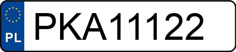 Numer rejestracyjny PKA 11122 posiada OPEL MERIVA-A - PKA11122 Numer rejestracyjny PKA 11122 posiada OPEL MERIVA-A - PKA11122