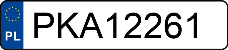 Numer rejestracyjny PKA 12261 posiada SKODA Octavia 1.6 MR`97 GLXi - PKA12261 Numer rejestracyjny PKA 12261 posiada SKODA Octavia 1.6 MR`97 GLXi - PKA12261