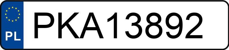 Numer rejestracyjny PKA 13892 posiada PEUGEOT 3008 HDI MR`14 E5 - PKA13892