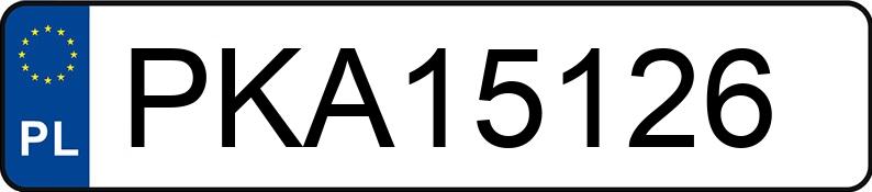 Numer rejestracyjny PKA 15126 posiada DAIMLERCHRYSLER SLK 200 - PKA15126